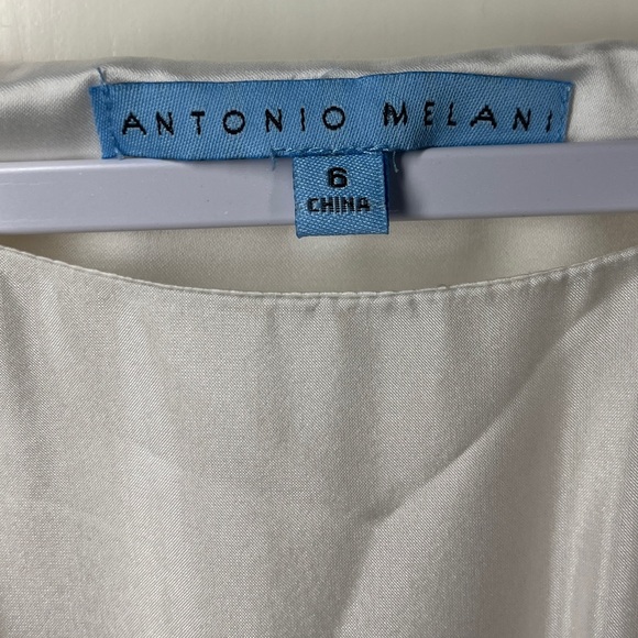 Antonio Melani Women's SILK Blend Dress Colorblock Accordion Pleat 6 NWT - Picture 6 of 12